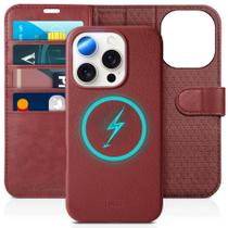 Capa Magnética TUCCH para iPhone 16 Pro - Couro PU, RFID, 4 Compartimentos para Cartões Capa Magnética TUCCH para iPhone 16 Pro - Couro PU, RFID, 4 Compartimentos para Cartões