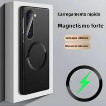 Capa Magnética Ultra Fina Com Pintura Metálica Para Samsung Galaxy Z Fold 7 6 5 4, Capa À Prova De