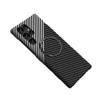 Capa Magnética Ultra Fina De Fibra De Carbono Para Magsafe Samsung Galaxy S26 S25 S24 S23 Ultra S22