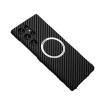 Capa Magnética Ultra Fina De Fibra De Carbono Para Magsafe Samsung Galaxy S26 S25 S24 S23 Ultra S22