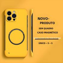 Capa Magnética Ultrafina Fosca para iPhone 15 e 14 Pro - Compatível com MagSafe