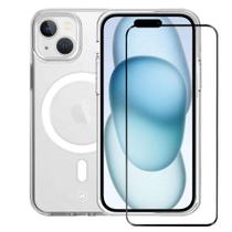 Capa MagSafe Crystal e Pelicula Ultra Glass iPhone15-Gshield
