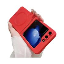 Capa MagSafe de Silicone Líquido Fosco para Samsung Z Flip 6