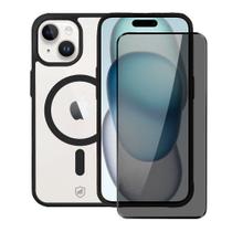 Capa Magsafe e Pelicula Privacidade iPhone 15 - Gshield Capa Magsafe e Pelicula Privacidade iPhone 15 - Gshield