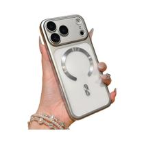 Capa Magsafe Fosca Para iPhone 17 16 15 pro Max, À Prova De Choque, Dura, Com Protetor De Lente