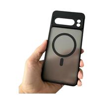 Capa Magsafe Transparente Fosca E À Prova De Choque Para Google Pixel pro XL 8 7 6 9a 8a 7a 6a Com