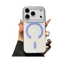 Capa Magsafe Transparente HD Cristalina Para iPhone 17 16 15 pro Max 17Air Com Carregamento Sem Fio