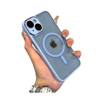 Capa MagSafe Transparente para iPhone 16 Pro Max e 15 Plus - Armadura TPU e PC