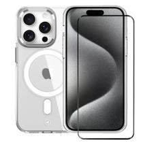 Capa MagSafeCrystal e PeliculaUltraGlass iPhone15Pro-Gshield