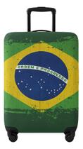 Capa Mala Viagem Protetora Suplex Resistente Brasil Bagagem