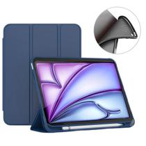 Capa Maleável para iPad Air M2 11 2024 - extra proteção Cor da capa:Azul Capa Maleável para iPad Air M2 11 2024 - extra proteção Cor da capa:Azul