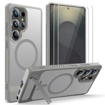 Capa Mangix para Samsung Galaxy S25 Ultra 6,9" com suporte e protetores de tela