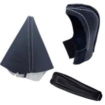 Capa Manopla e Coifa Câmbio Automático + Alavanca Freio de Mão Hyundai Hb20 2016 a 2019