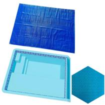 Capa Manta Térmica Para Piscina 4 x 3m Nassau Splash Igui 500 Micras Azul