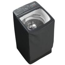 Capa Maquina Brastemp Bwk 12kg 13kg 14k 15kg 16kg 17kg 18kg Reforçada Impermeavel material sintético Preto