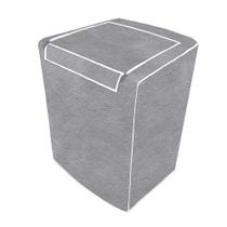 Capa Maquina de Lavar Abertura Superior C/ Ziper Cinza M 10kg