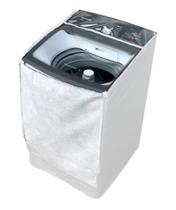 Capa Maquina De Lavar Brastemp 14kg Bwk Zíper Painel Transparente Branca Capa Maquina De Lavar Brastemp 14kg Bwk Zíper Painel Transparente Branca