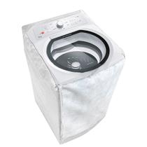 Capa Maquina de Lavar Brastemp 9kg Ziper Branca