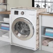 Capa Maquina de Lavar com Zíper Vida Pratika Proteção Total Electrolux Brastemp Consul 10kg 11kg 12kg 13kg 15kg