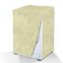 Capa Máquina de Lavar Flanelada Bege Perolizada GG Capa Máquina de Lavar Flanelada Bege Perolizada GG