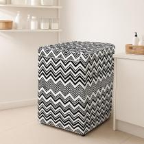 Capa Maquina de Lavar Forrada ZigZag M Proteção Lavanderia Capa Maquina de Lavar Forrada ZigZag M Proteção Lavanderia