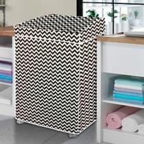 Capa Maquina de Lavar Forrada ZigZag M Capa Maquina de Lavar Forrada ZigZag M
