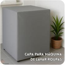 Capa Maquina De Lavar Lava E Seca Samsung LG Midea 12 À 15kg SEM ZIPER CINZA Capa Maquina De Lavar Lava E Seca Samsung LG Midea 12 À 15kg SEM ZIPER CINZA