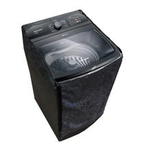 Capa Maquina De Lavar Lavadora Brastemp 14g Bwk Abertura em Zíper Preta