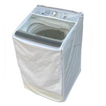 Capa Máquina de Lavar Panasonic 16kg F160B5W/F160P5X Zíper Transparente Branca