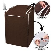 Capa Máquina de Lavar Roupa Impermeável Com ZIPER 12 a 16 quilos