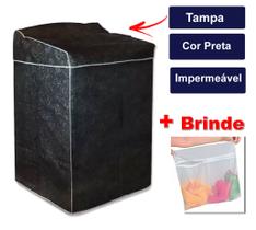 Capa Máquina de Lavar Tampa - PRETO - Todos Tamanhos e Marcas Electrolux Brastemp Consul - capa maquina lavar - PANAMI