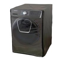 Capa Maquina Lavadora Samsung 15kg Addwash Ecobubble Abertura Frontal Ziper Preta