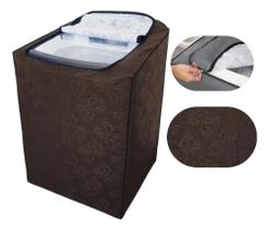 Capa Máquina Lavar Brastemp Consul Electrolux 6-1 - Marrom G