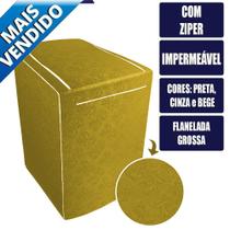 Capa Maquina Lavar com Zíper - Electrolux Brastemp Consul - Ziper - Todas 5kg 6kg 7kg 8kg 9kg 10kg 11kg 12kg 13kg 14kg - Tam. M - PANAMI