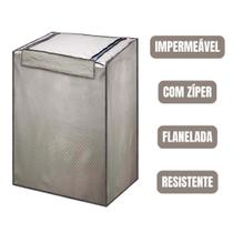 Capa Máquina Lavar Electrolux Brastemp Consul C/Zíper Tam M Capa Máquina Lavar Electrolux Brastemp Consul C/Zíper Tam M