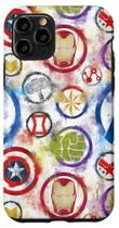 Capa Marvel Avengers Ícones para iPhone 11 Pro