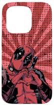 Capa Marvel Deadpool Mãos em Coração para iPhone 15 Pro