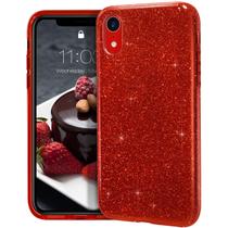 Capa MATEPROX para iPhone XR 6,1" Red Sparkle Christmas