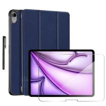 Capa material sintético + caneta para iPad Air 11 + película Capa material sintético + caneta para iPad Air 11 + película