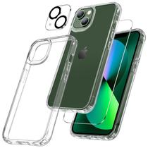 Capa Maxdara 3 em 1 transparente com vidro temperado para iPhone 13 6.1