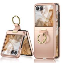 Capa Maxdara para Motorola Razr 2024 com anel e protetor de tela