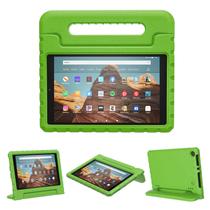 Capa Merocab Kids para Fire HD 10 2019/2017/2015 com alça verde
