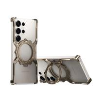 Capa Metálica Em Forma De Z Para Samsung Galaxy S25 S24 S23 S22 Ultra, À Prova De Choque 360 graus