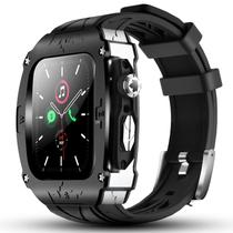 Capa Metálica Luxuosa GluYuan para Apple Watch 44/45mm (Série 7/8/9/SE)