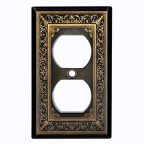 Capa metálica para interruptor de luz, padrão 1 módulo duplex Capa metálica para interruptor de luz, padrão 1 módulo duplex