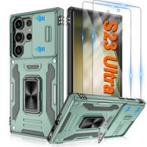 Capa militar ATUMP para Samsung Galaxy S23 Ultra, à prova de choque, 6,8", verde