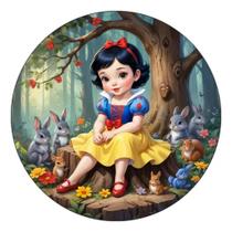 Capa Mini Painel 50cm Veste Facil Decoração delicada Princesa Da Neve Cute Criança Bebe