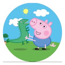 Capa Mini Painel Redondo George Pig Festa Infantil Veste Fácil Decoração Premium Helanca Capa Mini Painel Redondo George Pig Festa Infantil Veste Fácil Decoração Premium Helanca