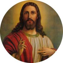 Capa Mini Painel Redondo Mesa Religioso Jesus Amigo