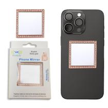 Capa Mirror Wireless City Stick-On Diamond para telefone em ouro rosa Capa Mirror Wireless City Stick-On Diamond para telefone em ouro rosa